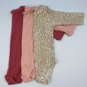 3 Lightweight Longsleeve Onsies